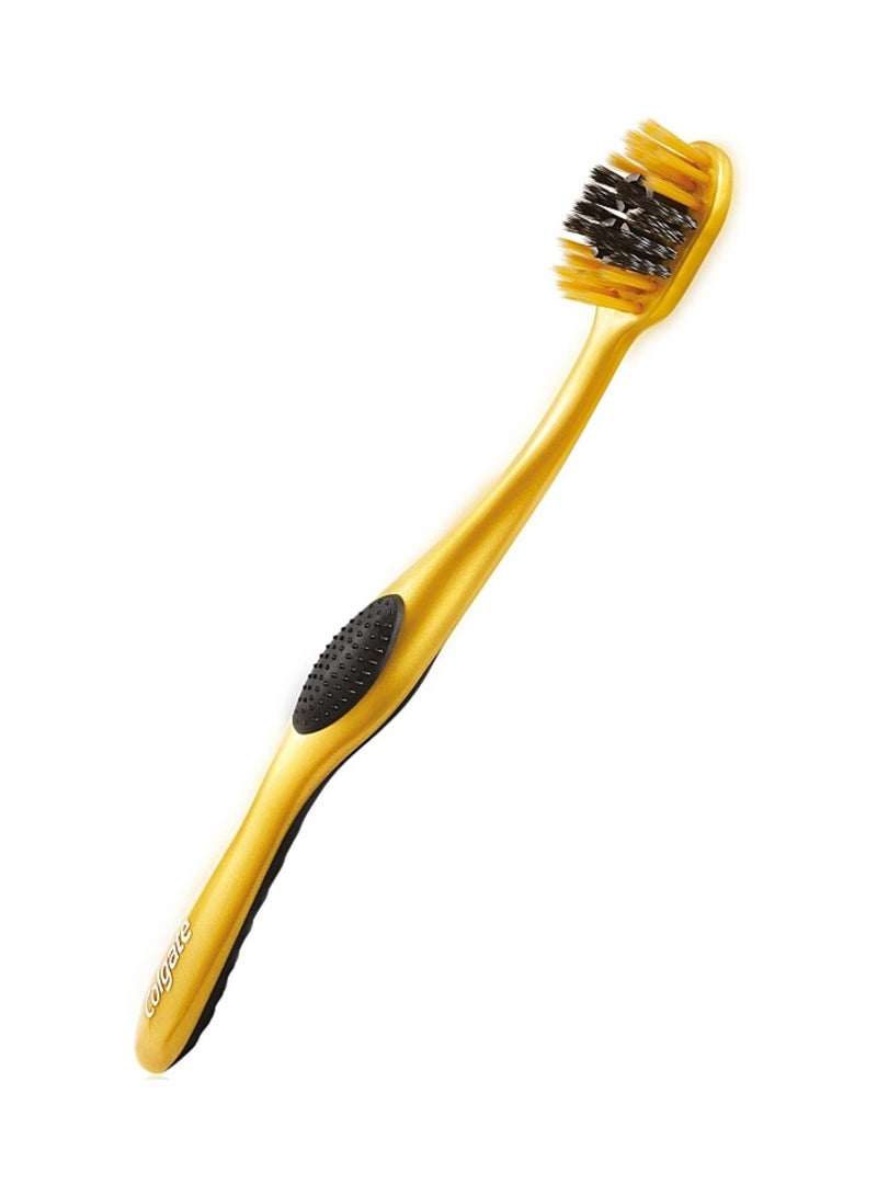 كولجيت 2  فرشاة أسنان 360 بالفحم الذهبي - Image 2