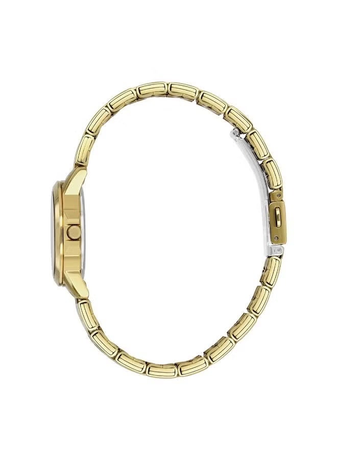 سيتيزن ساعة كوارتز نسائية قياسية بسوار من الفولاذ المقاوم للصدأ باللون الذهبي مع حزام مطلي بالذهب - EQ0603-59P - Image 2