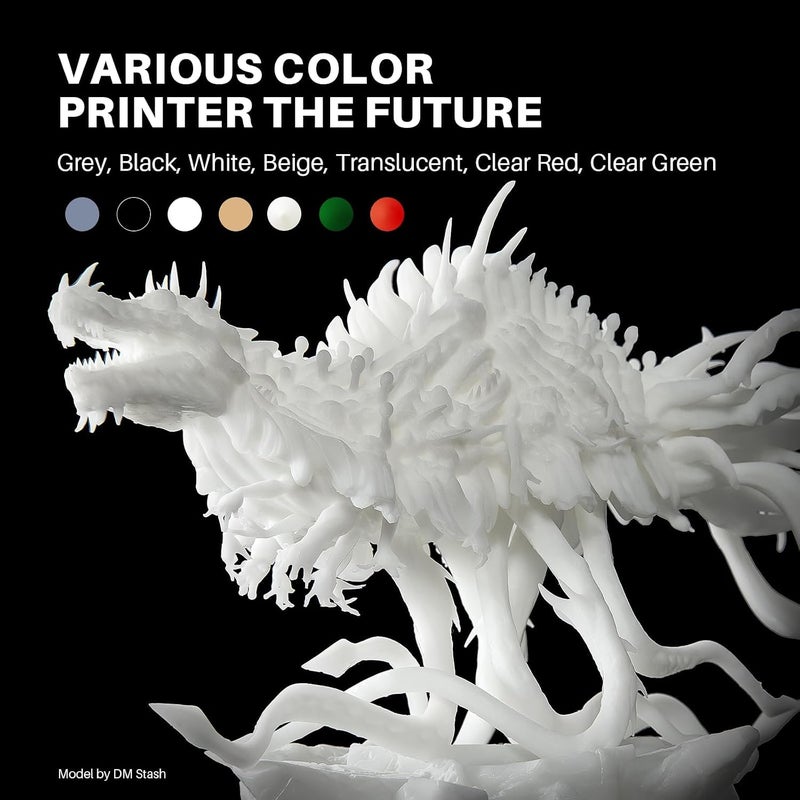 ELEGOO ABS-Like Resin 3.0+, Upgraded 3D Printer Photopolymer Resin, Higher Heat-Resistance Fast Curing High Precision Non-B Translucent 1000Gram - Image 5