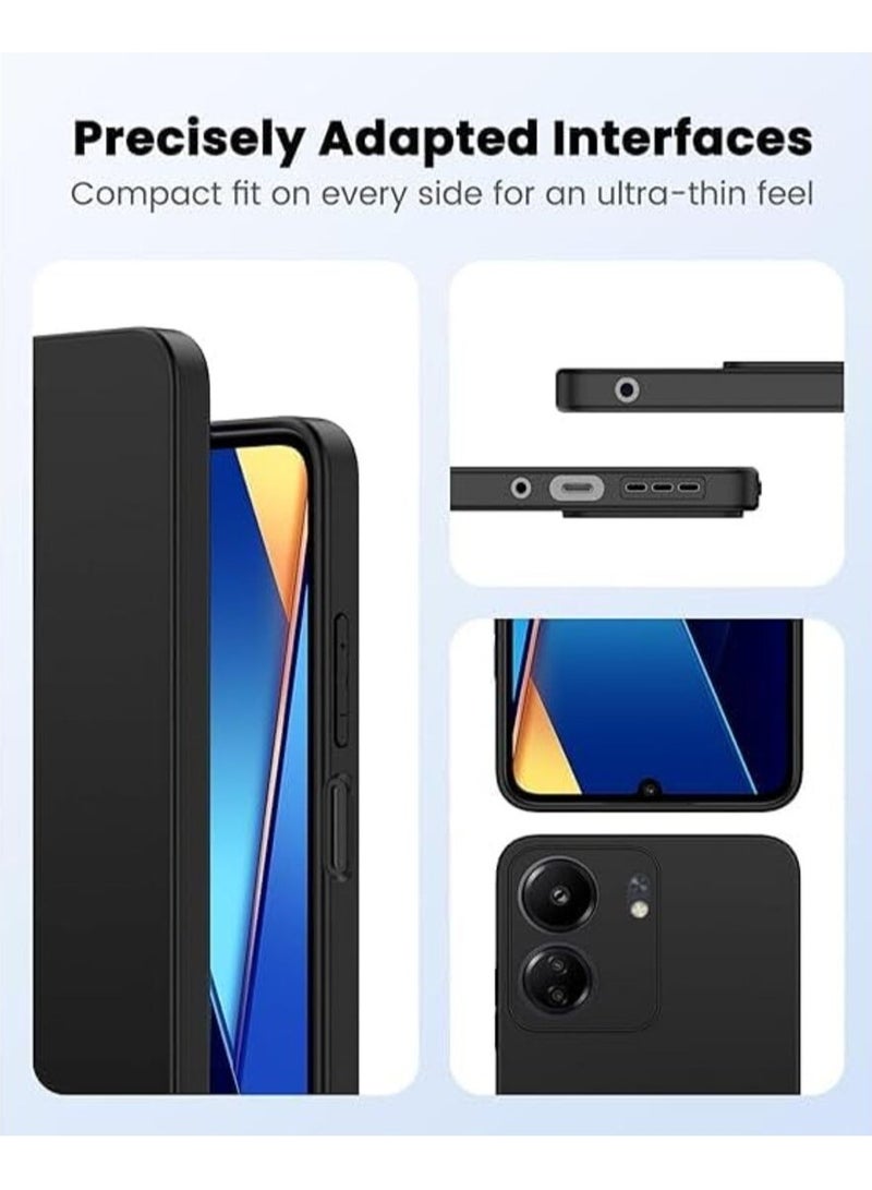 حافظة لهاتف Xiaomi Redmi 13C، غطاء نحيف ناعم من مادة TPU غير اللامعة، غطاء خفيف الوزن مقاوم للصدمات - Image 5