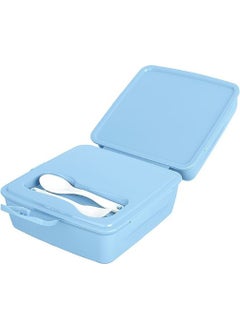Toyfest 2 Layers and Covered Fork & Spoon School Lunch Box Storage Container 1 Piece  - Image 2