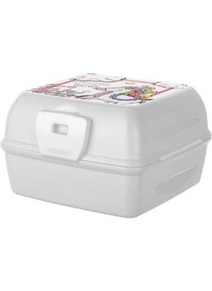 Toyfest 2 Layers and Covered Fork & Spoon School Lunch Box Storage Container 1 Piece  - Image 5