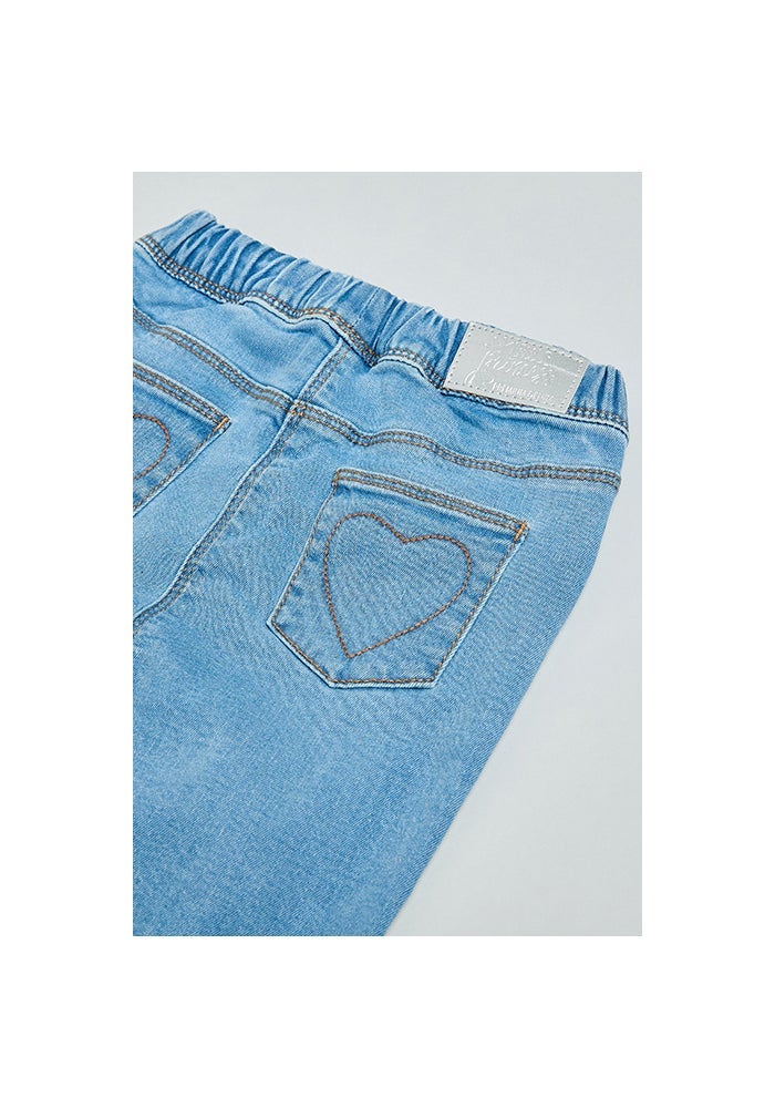 R&B Washed Jeggings with Elastic Waist - Image 4