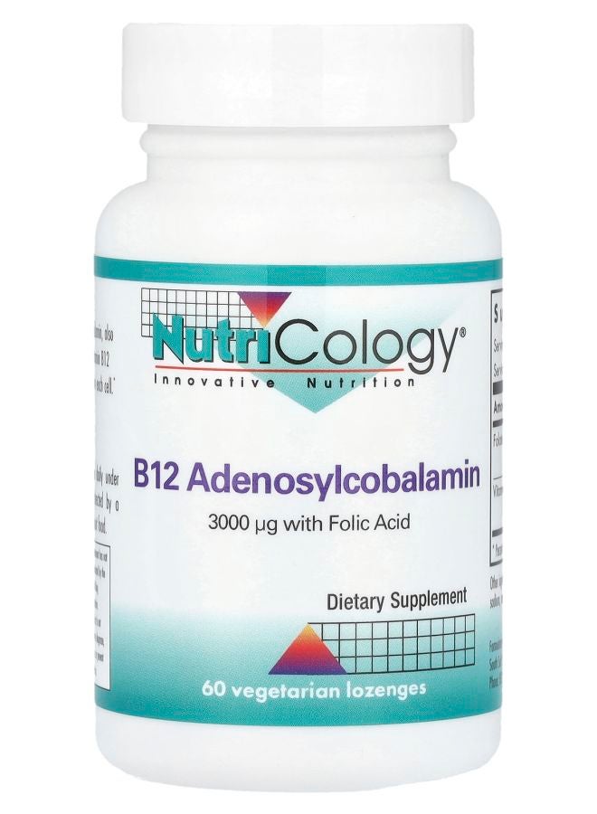 Nutricology B12 Adenosylcobalamin 60 Vegetarian Lozenges 