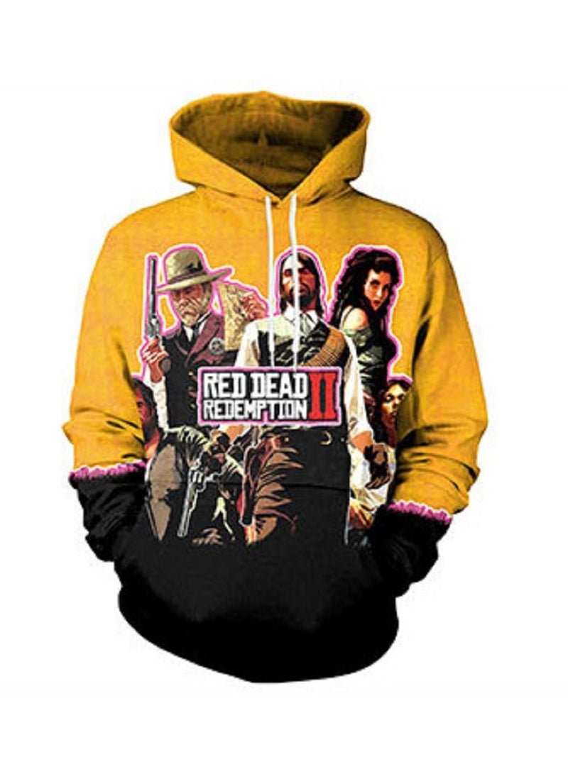 Loquat Wilderness Escort 2 RED DEAD REDEMPTION 2 3D Digital Printed Hooded Sweater - Image 1
