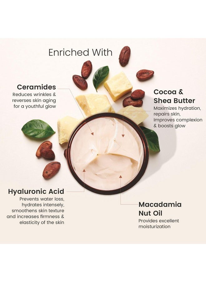 BRYAN & CANDY Body Butter Ph 5.5 For 72Hrs Moisturization. Enriched With Ceramides And Hyaluronic Acid, |Non-Sticky Moisturizer For Women & Men (Cocoa Shea, 100Gm)  - Image 4