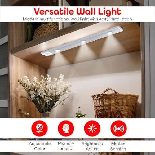 Dwiza Enterprise Motion Sensor USB Charging Smart LED Stick Under Cabinet Light with Magnetic Closet | Wall-Mounted Motion Activated Night Light for Indoor & Outdoor Uses (Pack of 1) - Image 5