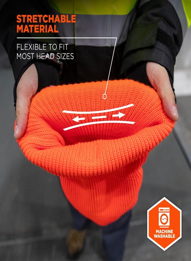 إرغوداين قناع الوجه Ergodyne N-Ferno 6829 Balaclava، قناع تزلج حراري مزدوج الطبقات محبوك، برتقالي - Image 4