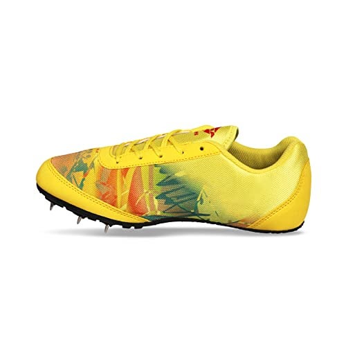 Nivia Men Zion-1 Running Spikes Shoes, Running Spikes, Track and Field Shoes for Men (6 UK), Yellow - Image 1