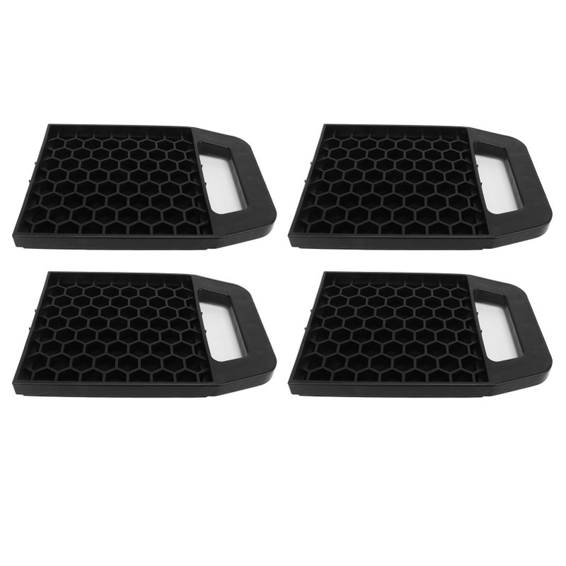 4PCS RV Jack Pad Prevent Jacks Sinking Anti Slip Weather Proof Leveling Jack Block for Camper Caravan Trailer Black - Image 3