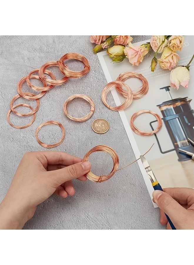 0.8 مم سلك نحاسي عاري صلب 16.4 قدم لمشاريع إلكترونيات DIY والحرف اليدوية - Image 4