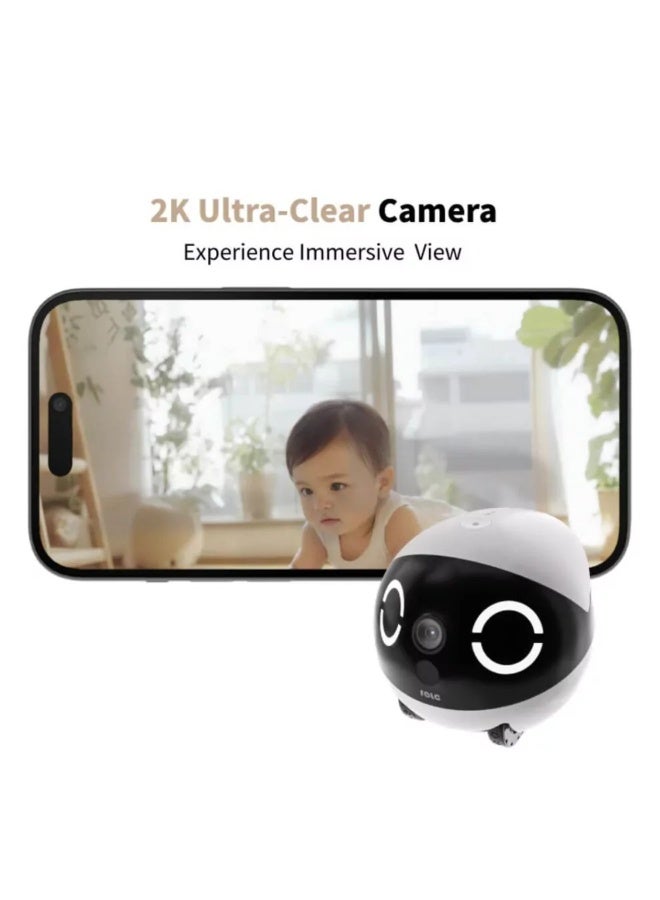 Enabot ROLA Mini Companion Robot | 2K Camera | 5000mAh Battery - Image 2