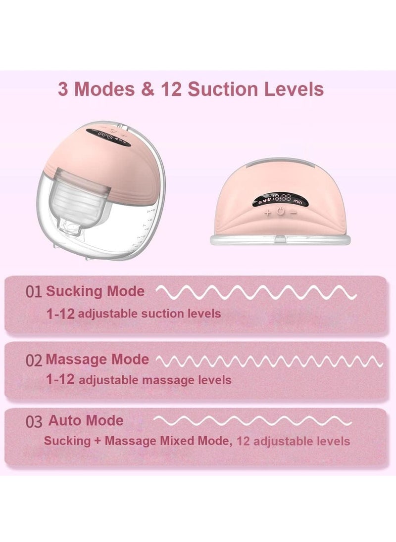 WENTCCION - Wearable Pump for feeding Portable Electric Pump Hands Free 3 Modes 12 Suction Low Noise with 24mm Silicone Flange 180ml Storage Capacity - Image 1