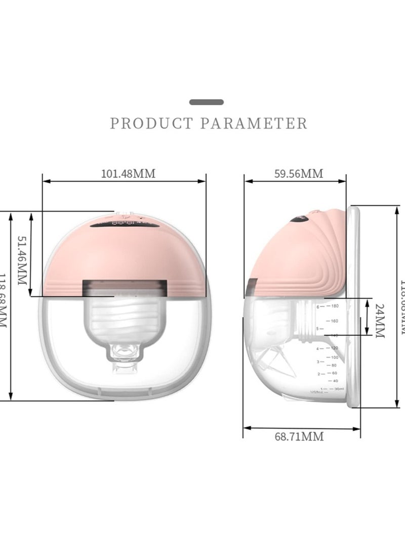 WENTCCION - Wearable Pump for feeding Portable Electric Pump Hands Free 3 Modes 12 Suction Low Noise with 24mm Silicone Flange 180ml Storage Capacity - Image 1