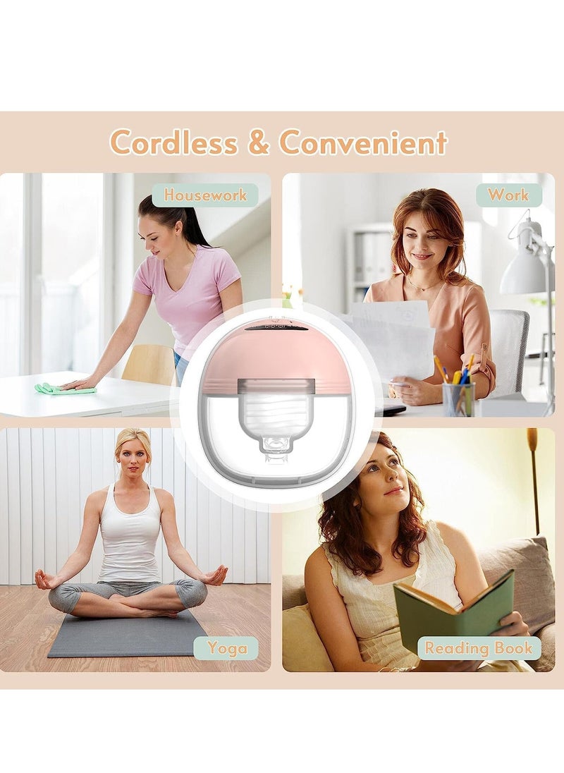 WENTCCION - Wearable Pump for feeding Portable Electric Pump Hands Free 3 Modes 12 Suction Low Noise with 24mm Silicone Flange 180ml Storage Capacity - Image 1