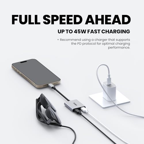 XREAL Hub, Power and Play Adapter, Power Your AR Glasses While Charging Your Source Device, Like Steam Deck, ROG Ally, Switch, iPhone 15 or Android Phone, Support 45W Fast Charging and 120Hz - Image 4