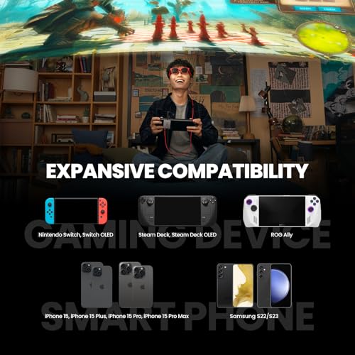 XREAL Hub, Power and Play Adapter, Power Your AR Glasses While Charging Your Source Device, Like Steam Deck, ROG Ally, Switch, iPhone 15 or Android Phone, Support 45W Fast Charging and 120Hz - Image 5