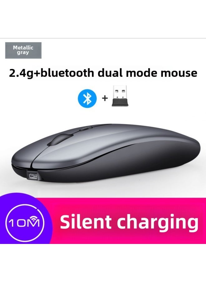 Generic - Digital Computer Optical Mouse Usb Interface High Precision Sensing Resolution Adjustable 800-1600dpi For Laptop Desktop-Color:221B Dual-mode Enhanced Version (gray) - Image 1