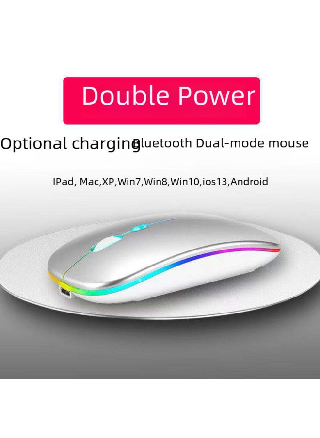 Generic - Digital Computer Optical Mouse Usb Interface High Precision Sensing Resolution Adjustable 800-1600dpi For Laptop Desktop-Color:221B Dual-mode Enhanced Version (gray) - Image 1