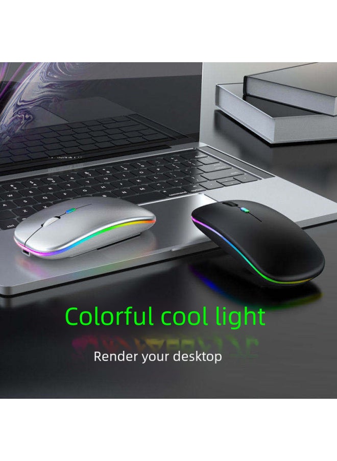 Generic - Digital Computer Optical Mouse Usb Interface High Precision Sensing Resolution Adjustable 800-1600dpi For Laptop Desktop-Color:221B Dual-mode Enhanced Version (gray) - Image 1