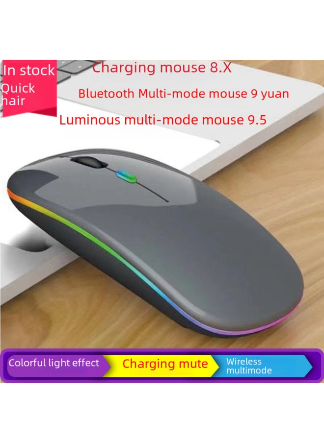 Generic - Digital Computer Optical Mouse Usb Interface High Precision Sensing Resolution Adjustable 800-1600dpi For Laptop Desktop-Color:221B Dual-mode Enhanced Version (gray) - Image 1
