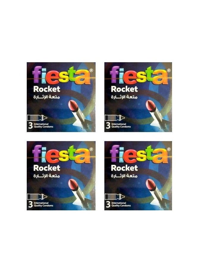 Rocket Condoms - Ribbed, Dotted & Shaped - 4 Packs Of 3 - pzsku/ZF8A28BE5518D1B5C4E84Z/45/1741650420/ab1a0249-6241-4f5d-9d5b-e3680a03c9bb