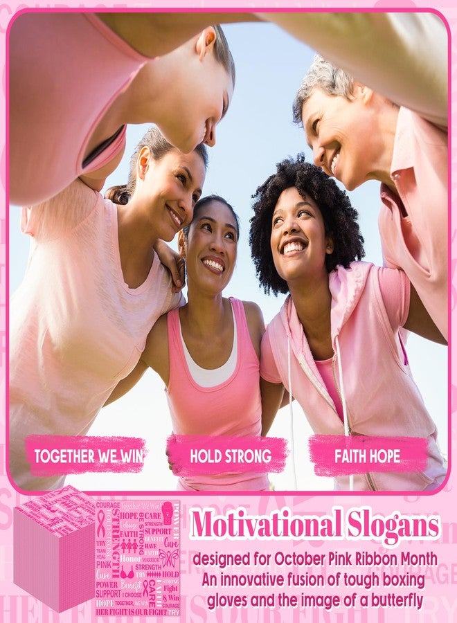 Vesici 200 Pcs Breast Cancer Awareness Paper Napkin 3ply Pink Ribbon Cocktail Napkins Disposable Pink Ribbon Tissue Tableware Decorations Breast Cancer Awareness Accessories for Survivor Campaign Gift - Image 2