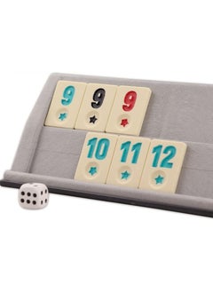 Star Classic Rummy Tile Game, Flash Okey 104 Tiles and 4 Plastic Racks, 2-4 Players for More Fun, Star Flash Okey Rummy Set, Travel Fun Night Game, Convenient to Organize and Store  - Image 3