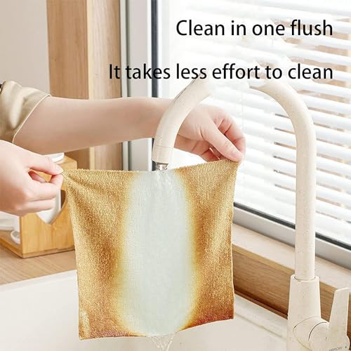 ATIRAMANIYA Essentials Reusable Microfiber Cleaning & Drying Wipes For Home Kitchen & Office Multifunctional Cleaning Rag Uper Soft Lint & Streak Free Absorbent Cleaning Cloths (Multicolor)(Pack Of 1) - Image 3