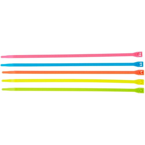 Gardner Bender Fluorescent Cable Ties, Nylon, 8-in., 100-Pk. - Image 2