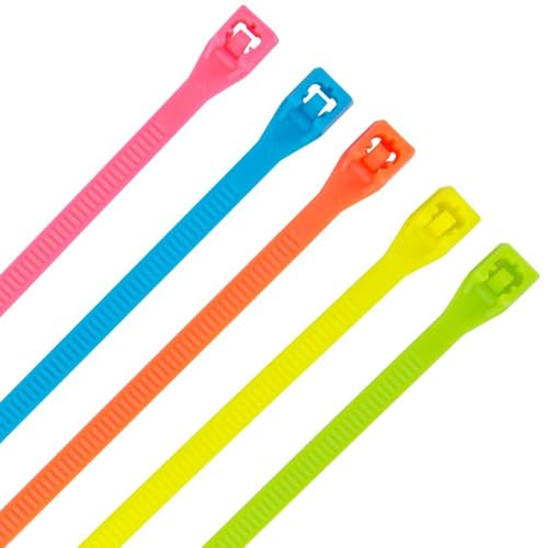 Gardner Bender Fluorescent Cable Ties, Nylon, 8-in., 100-Pk. - Image 1