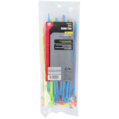 Gardner Bender Fluorescent Cable Ties, Nylon, 8-in., 100-Pk. - Image 5