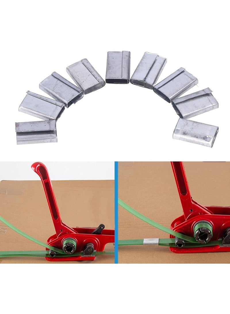 Rubik 600pcs Steel Seal Buckle 30mm x 17.5mm for Securing Packaging and Pallet Strapping Banding  - Image 4