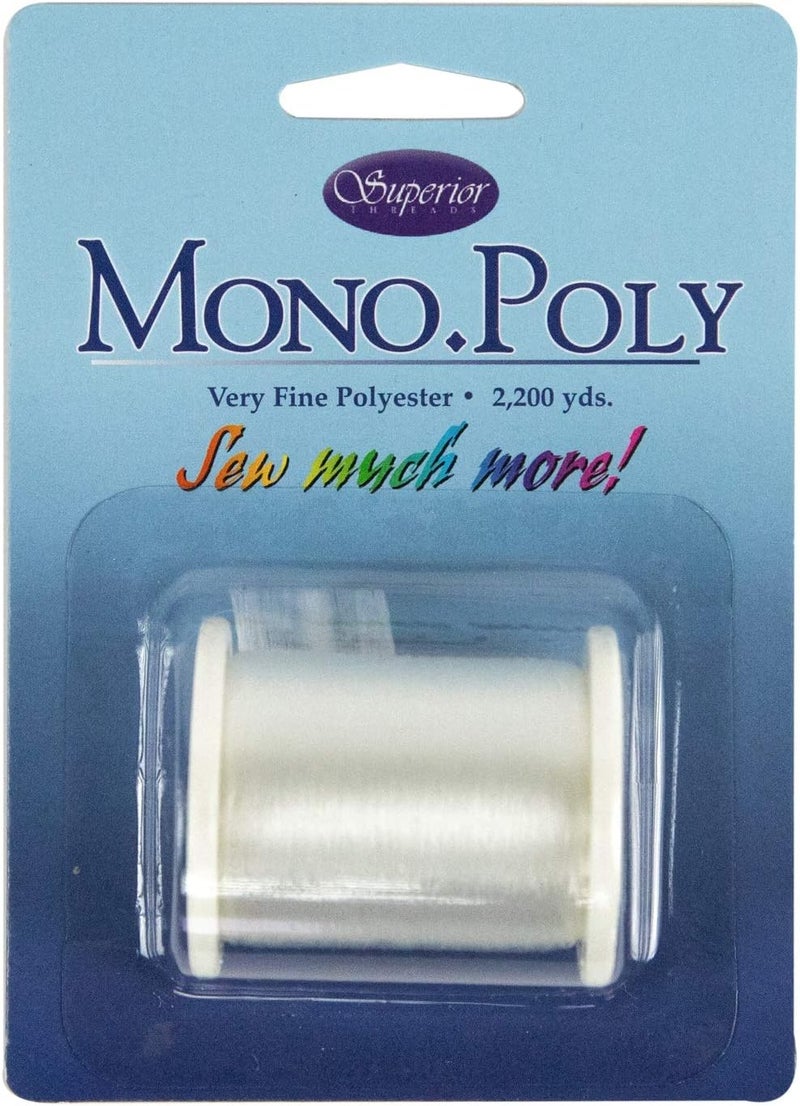 Superior Threads MonoPoly Invisible Polyester Thread - 2200 Yards Clear - Image 1