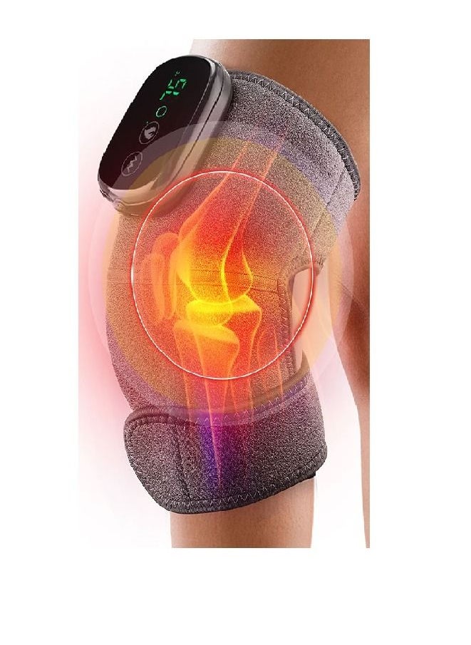 Generic Electric Heating Knee Massager Joint Physiotherapy Elbow Knee Pad Shoulder Pad Vibration Massage Pain Relief  - Image 1