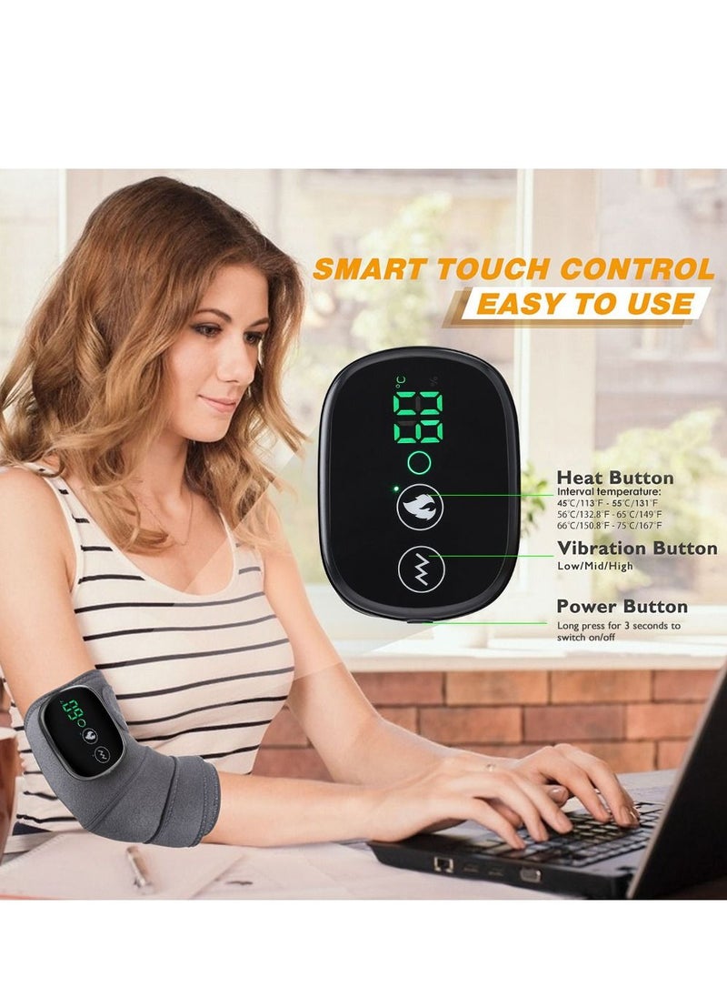 Generic Electric Heating Knee Massager Joint Physiotherapy Elbow Knee Pad Shoulder Pad Vibration Massage Pain Relief  - Image 2