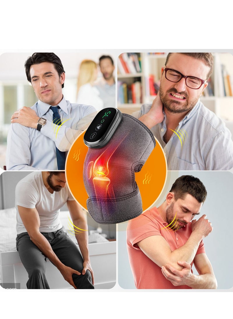 Generic Electric Heating Knee Massager Joint Physiotherapy Elbow Knee Pad Shoulder Pad Vibration Massage Pain Relief  - Image 5