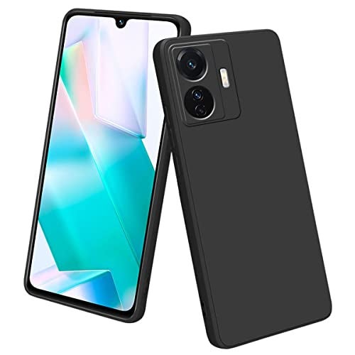 LIRAMARK Silicone Soft Back Cover Case for iQOO Z6 Pro |Vivo T1 Pro 5G | Vivo S15E (Silicone Black) - Image 1