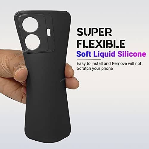 LIRAMARK Silicone Soft Back Cover Case for iQOO Z6 Pro |Vivo T1 Pro 5G | Vivo S15E (Silicone Black) - Image 5