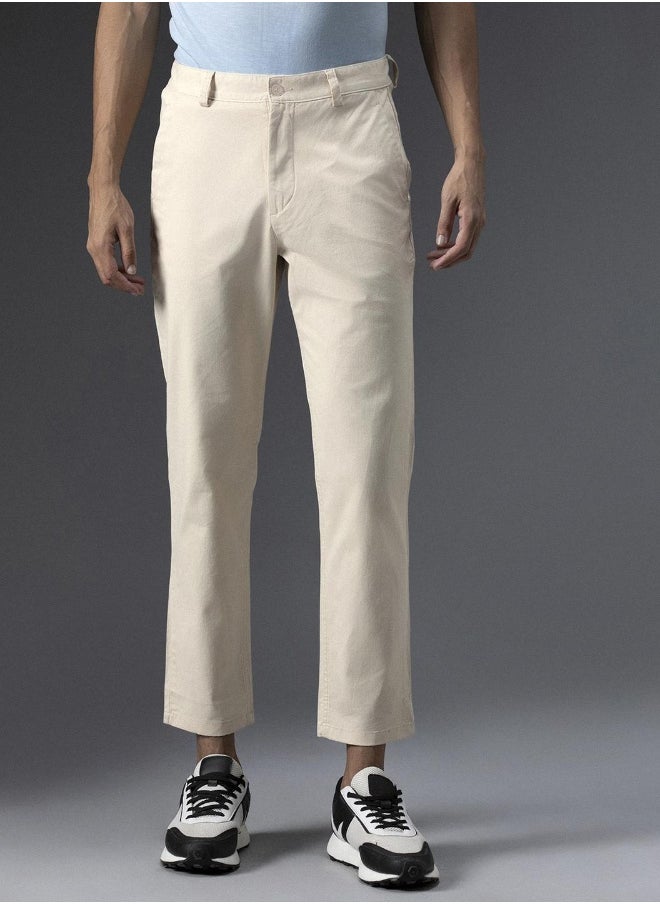 HIGH STAR - Men Beige Trousers - Image 1