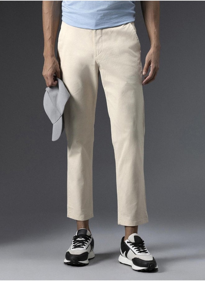 HIGH STAR - Men Beige Trousers - Image 1