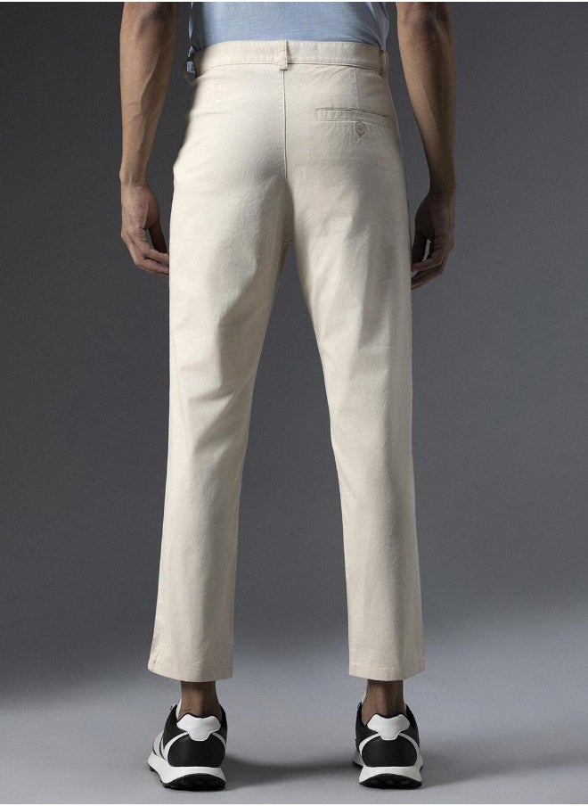 HIGH STAR - Men Beige Trousers - Image 1