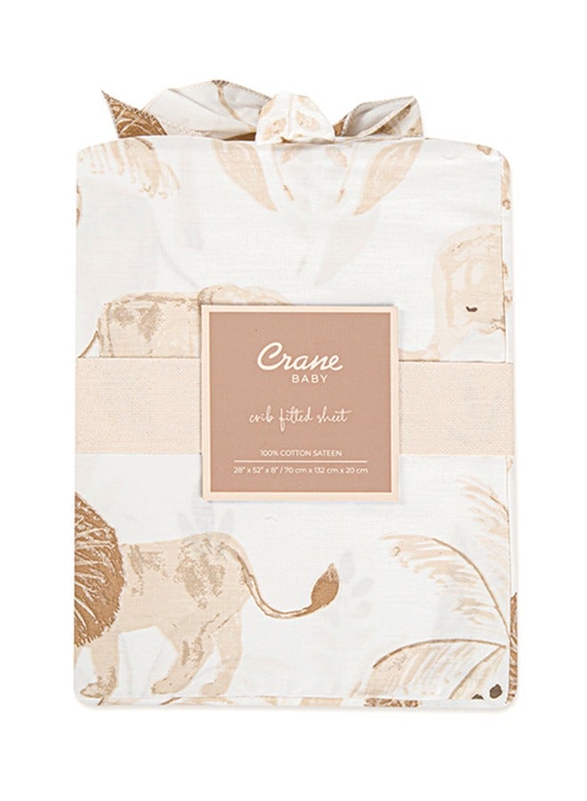Crane BABY Kendi Crib Sheet (Animal) - Image 1