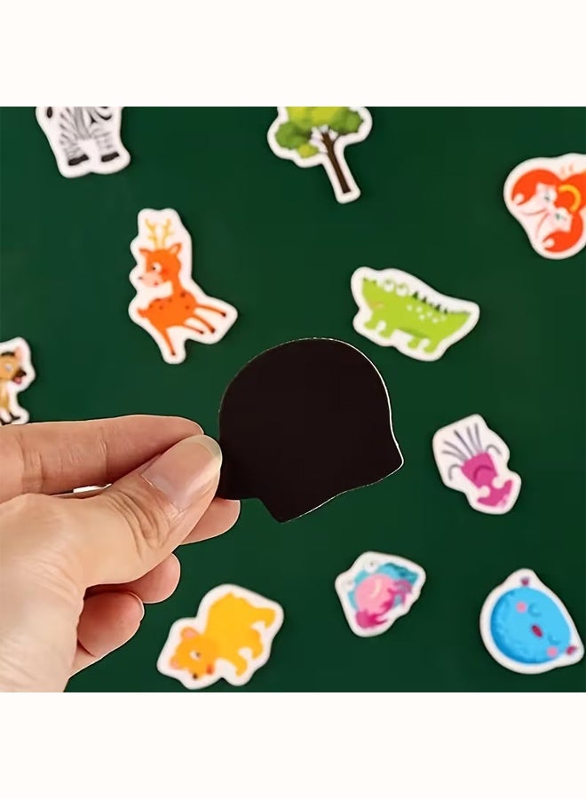 زيمي 36 قطعة من مغناطيسات الثلاجة الإبداعية - ملصقات زخرفية ثمانية الأضلاع من البلاستيك الناعم على شكل حيوانات كرتونية لطيفة للمطبخ، ألوان زاهية، آمنة للثلاجة والأسطح المعدنية - Image 3