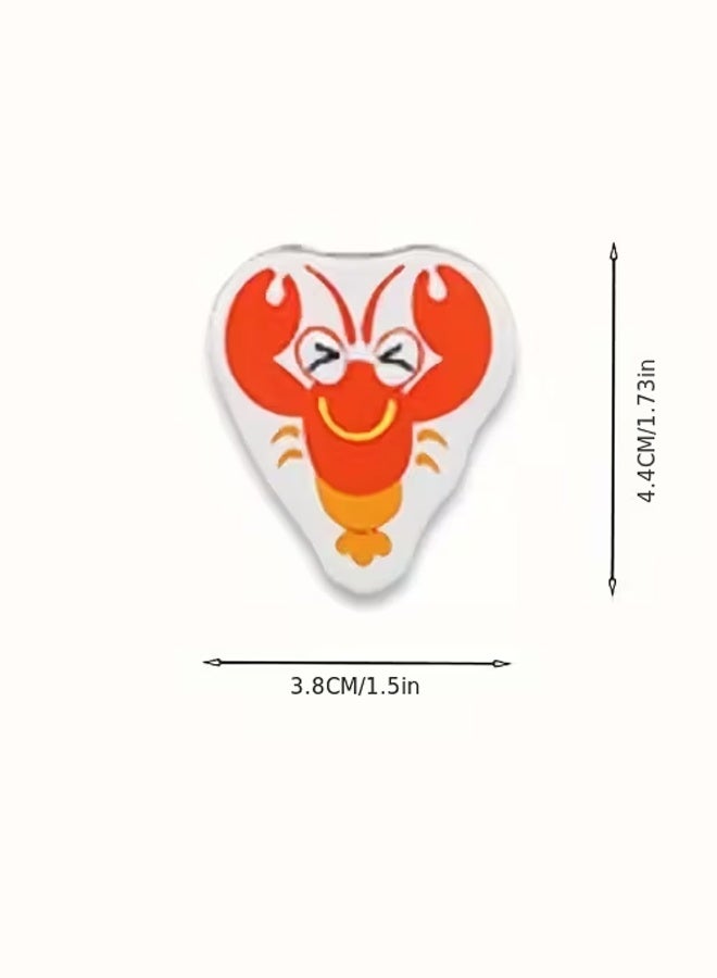 زيمي 36 قطعة من مغناطيسات الثلاجة الإبداعية - ملصقات زخرفية ثمانية الأضلاع من البلاستيك الناعم على شكل حيوانات كرتونية لطيفة للمطبخ، ألوان زاهية، آمنة للثلاجة والأسطح المعدنية - Image 5