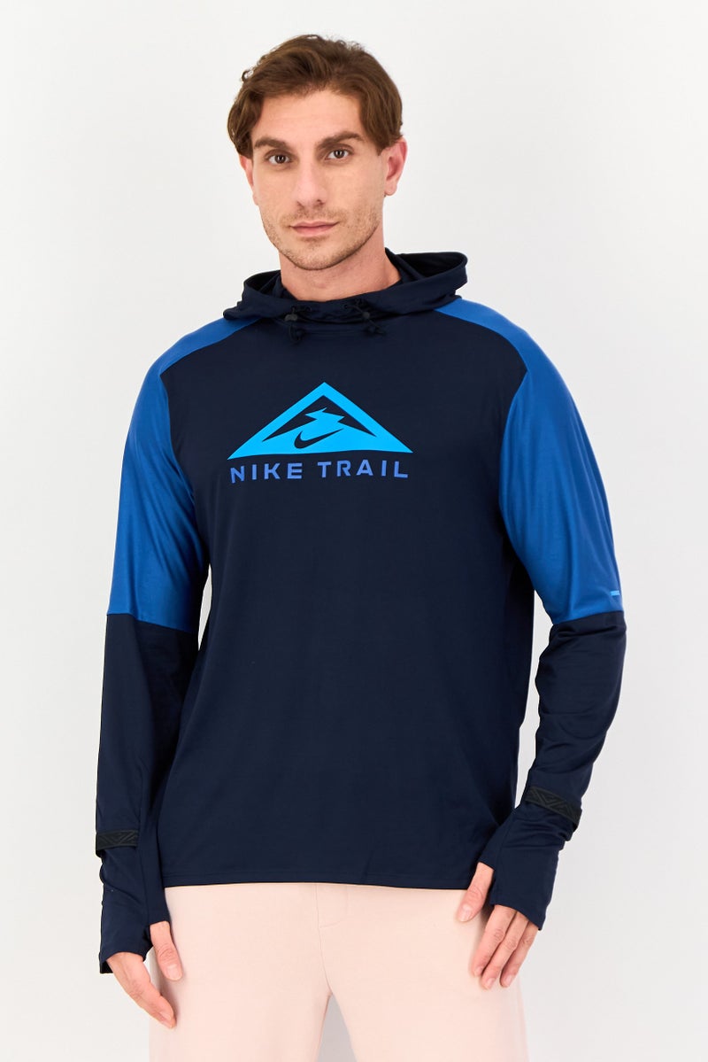 Nike Men Sportswear Fit Long Sleeve Running Hoodie, Multicolor - Image 1