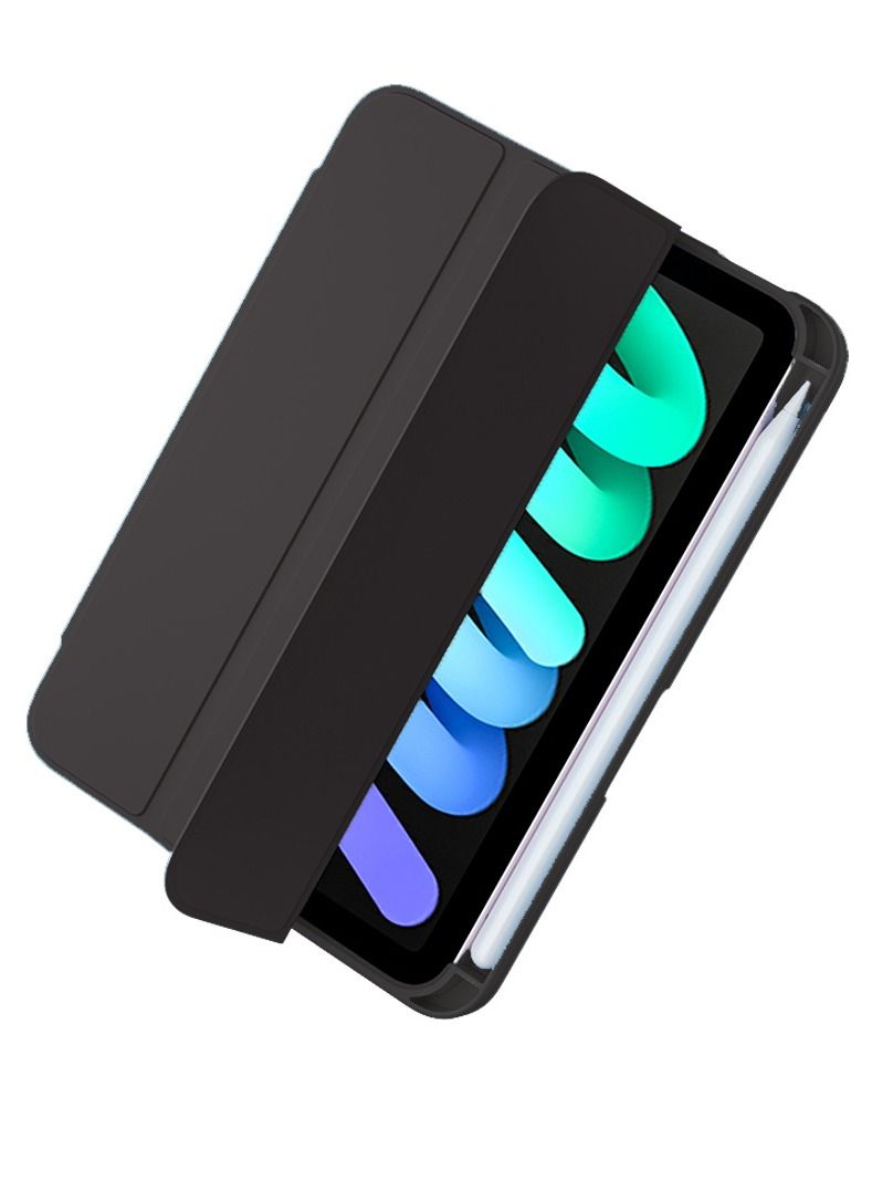 سرير - القط غطاء iPad Mini 6 مع حامل قلم رصاص من السيليكون الذكي قابل للطي متوافق مع Apple iPad Mini 6 2021 8.3 بوصة - Image 4