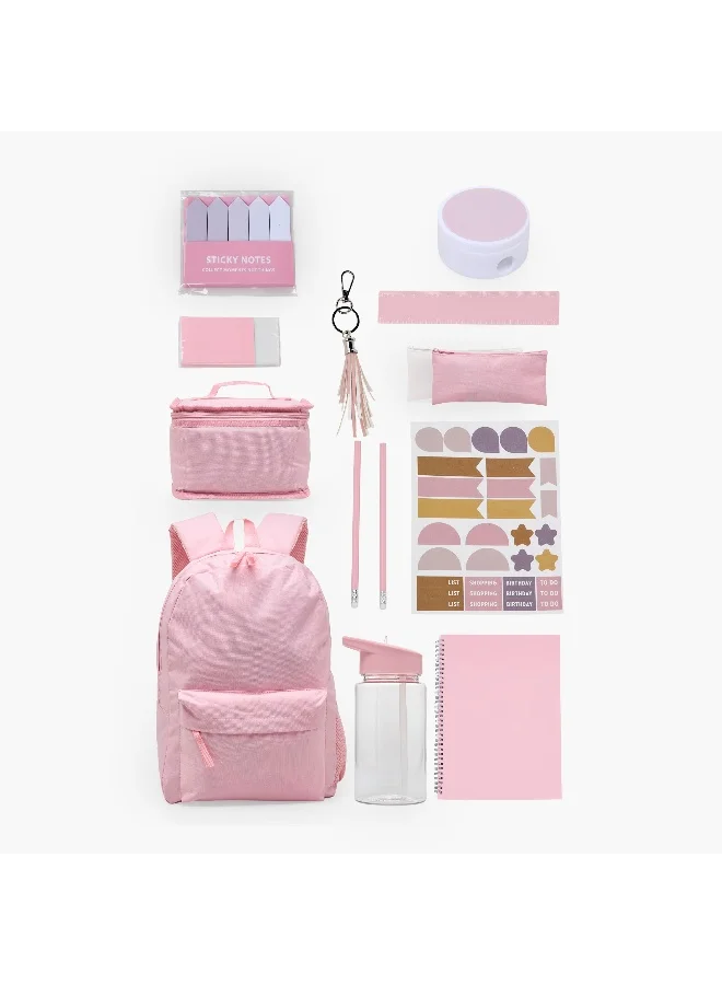 لايف ستايل حقيبة ظهر Lifestyle للأطفال Pink للعودة إلى المدرسة خفيفة الوزن متعددة الجيوب
