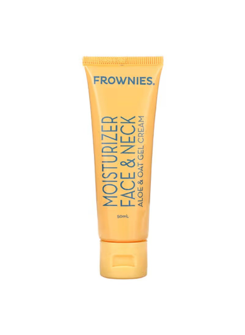 Moisturizer, Face & Neck, Aloe & Oat Gel Cream, 50 ml