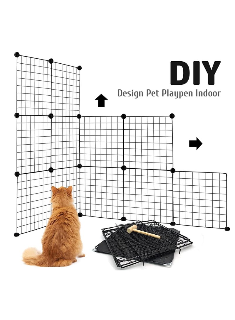 دوبكارت قفص القطط، قفص الحيوانات الأليفة بتصميم DIY بيوت روضة للقطط الصغيرة لجرو القطط الأليفة - Image 4